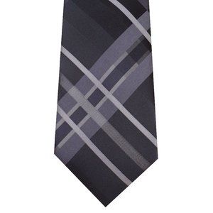 John Ashford gray plaid tie